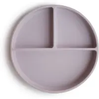 Mushie Assiette en silicone avec ventouse - Lilas doux