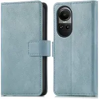 IMoshion Étui de télephone portefeuille de luxe Oppo Reno 10 / 10 Pro - Bleu clair
