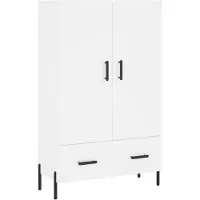 vidaXL Highboard blanc 69,5x31x115 cm Bois composite
