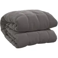 vidaXL Couverture lestée Gris 138x200 cm 10 kg Tissu