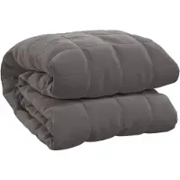 vidaXL Couverture lestée Gris 220x240 cm 15 kg Tissu