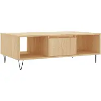 vidaXL Table basse chêne Sonoma 104x60x35 cm Bois composite