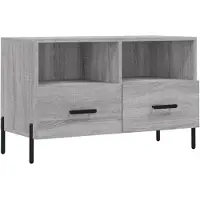 vidaXL Armoire TV Gris Sonoma 80x36x50 cm Bois composite