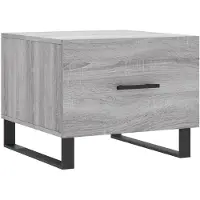 vidaXL Table basse Gris Sonoma 50x50x40 cm Bois composite