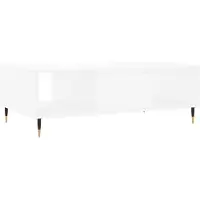 vidaXL Table basse blanche 104x60x35 cm Bois composite