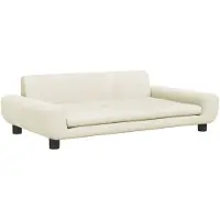 vidaXL Lit pour chien crème 100x54x33 cm velours