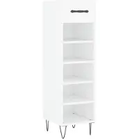 vidaXL Armoire à chaussures blanc 30x35x105 cm bois d'ingénierie