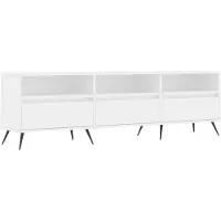 vidaXL Armoire TV blanc 150x30x44,5 cm Bois composite