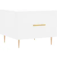 vidaXL Table basse blanche 50x50x40 cm bois composite