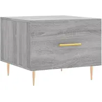 vidaXL Table basse Gris Sonoma 50x50x40 cm Bois composite