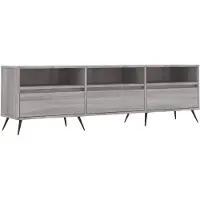 vidaXL Armoire TV Gris Sonoma 150x30x44,5 cm Bois composite