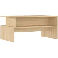 vidaXL Table basse en chêne soona 90x55x42,5 cm Matériau dérivé du bois