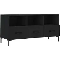 vidaXL Armoire TV noire 102x36x50 cm Bois composite