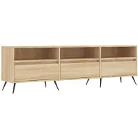 vidaXL Armoire TV Chêne Sonoma 150x30x44,5 cm Matériau dérivé du bois