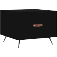 vidaXL Table basse noire 50x50x40 cm bois composite