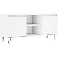 vidaXL Armoire TV blanche 104x35x50 cm Bois composite