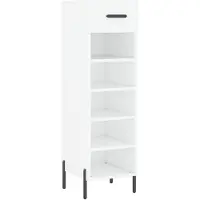 vidaXL Armoire à chaussures blanc 30x35x105 cm bois d'ingénierie