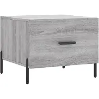 vidaXL Table basse Gris Sonoma 50x50x40 cm Bois composite