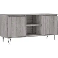 vidaXL Armoire TV Gris Sonoma 104x35x50 cm Bois composite