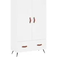 vidaXL Highboard blanc 69,5x31x115 cm Bois composite