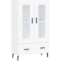 vidaXL Highboard blanc 69,5x31x115 cm Bois composite