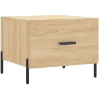 vidaXL Table basse chêne Sonoma 50x50x40 cm bois composite