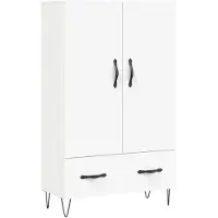 vidaXL Highboard blanc 69,5x31x115 cm Bois composite