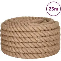 vidaXL Corde de jute 25 m de long 36 mm d'épaisseur