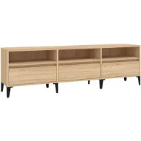 vidaXL Armoire TV Chêne Sonoma 150x30x44,5 cm Matériau dérivé du bois