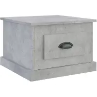 vidaXL Table basse gris béton 50x50x35 cm Bois composite