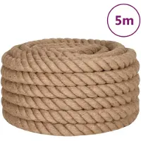 vidaXL Corde de jute 5 m de long 36 mm d'épaisseur