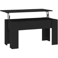 vidaXL Table basse noire 101x49x52 cm Bois composite