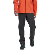 Patagonia - Pantalon de pluie léger et compressible - M's Granite Crest Rain Pants Black en Nylon - Taille S - Noir