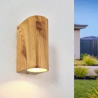LumenXL Applique aspect bois 2-lumières - Matteo