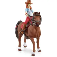 Schleich Van chevaux avec Hannah et Cayenne