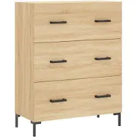vidaXL Sideboard chêne Sonoma 69,5x34x90 cm Matériau dérivé du bois