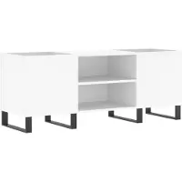 vidaXL Armoire à panneaux blanc 121x38x48 cm Bois composite