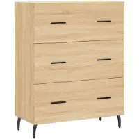 vidaXL Sideboard chêne Sonoma 69,5x34x90 cm Matériau dérivé du bois