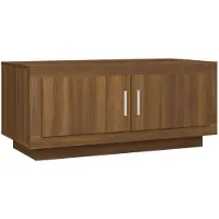 vidaXL Table basse marron imitation chêne 102x50x45 cm Bois composite