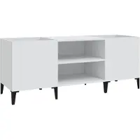 vidaXL Armoire à panneaux blanc 121x38x48 cm Bois composite