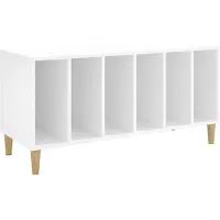 vidaXL Armoire à panneaux blanc 100x38x48 cm Bois composite