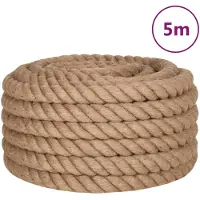 vidaXL Corde de jute 5 m de long 40 mm d'épaisseur