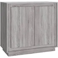 vidaXL Sideboard Gris Sonoma 80x34x75 cm Bois composite