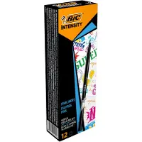 BIC Fineliner Intensity Fine, couleur du trait : noir (12x)