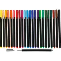 Colortime Assortiment de marqueurs trianguliers à la base d'eau avec une bonne ergonomie. Adapté à l'écriture avec une grande longueur