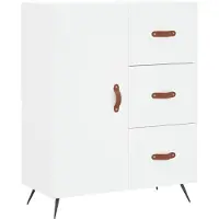 vidaXL Sideboard Blanc 69,5x34x90 cm Bois composite