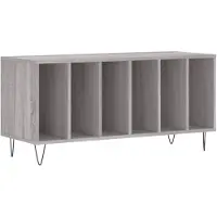 vidaXL Armoire à plateaux Gris Sonoma 100x38x48 cm Bois composite