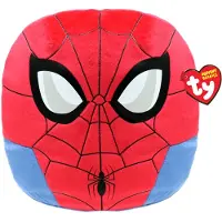 TY Spiderman Squish coussin, environ 20 cm