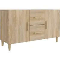 vidaXL Sideboard Chêne Sonoma 100x36x60 cm Matériau dérivé du bois
