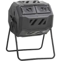 vidaXL Bac à compost de jardin Noir 73x64x95 cm 160 L